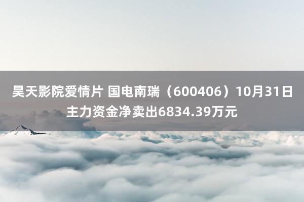 昊天影院爱情片 国电南瑞（600406）10月31日主力资金净卖出6834.39万元